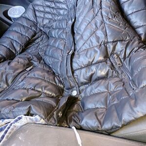 Kenneth Cole Black Puffer Jacket